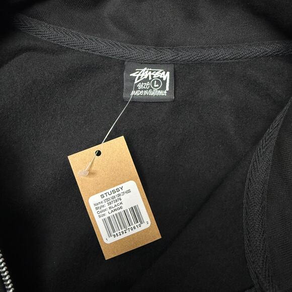 Stussy New York Exclusive Zip Up Hoodie Black - Picture 3 of 5